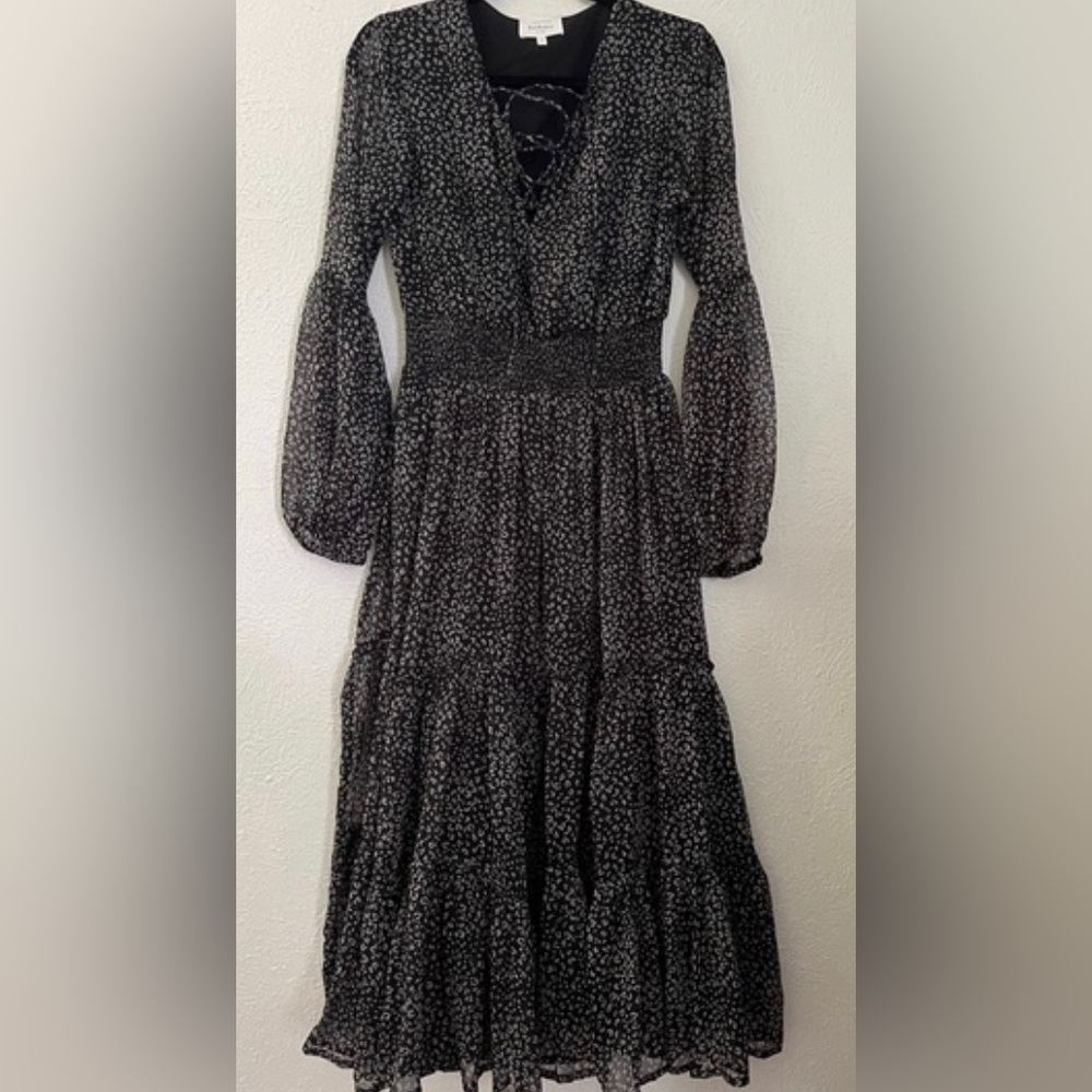 Bohme black leopard dress